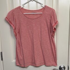 LOFT Coral Short Sleeve Tee